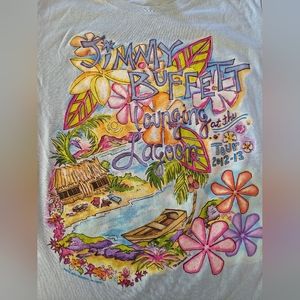 Jimmy Buffett concert tour t shirt blue medium